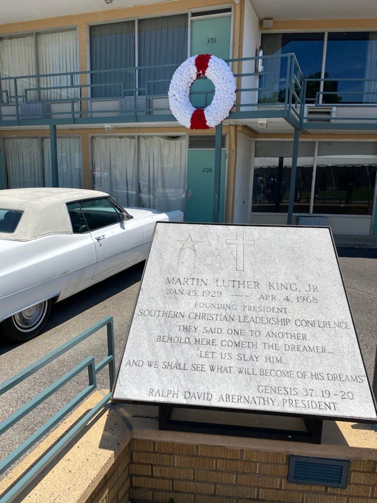 Front of the Civil Rights Museum.